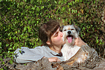 Frau mit Parson Russell Terrier / woman with PRT