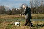 Frau mit Parson Russell Terrier / woman with PRT